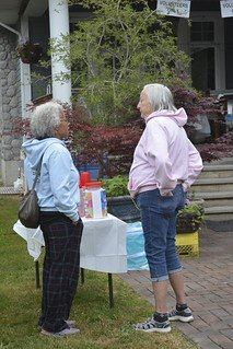 Visitors talking together at a past festival
