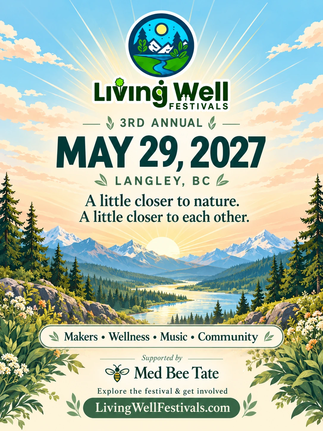 Third annual Living Well Festival · May 29, 2027